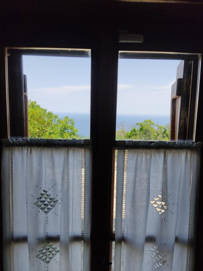 Villa Cozy Blue Stone House With A Great Sea View. Tsagkarada Exterior foto
